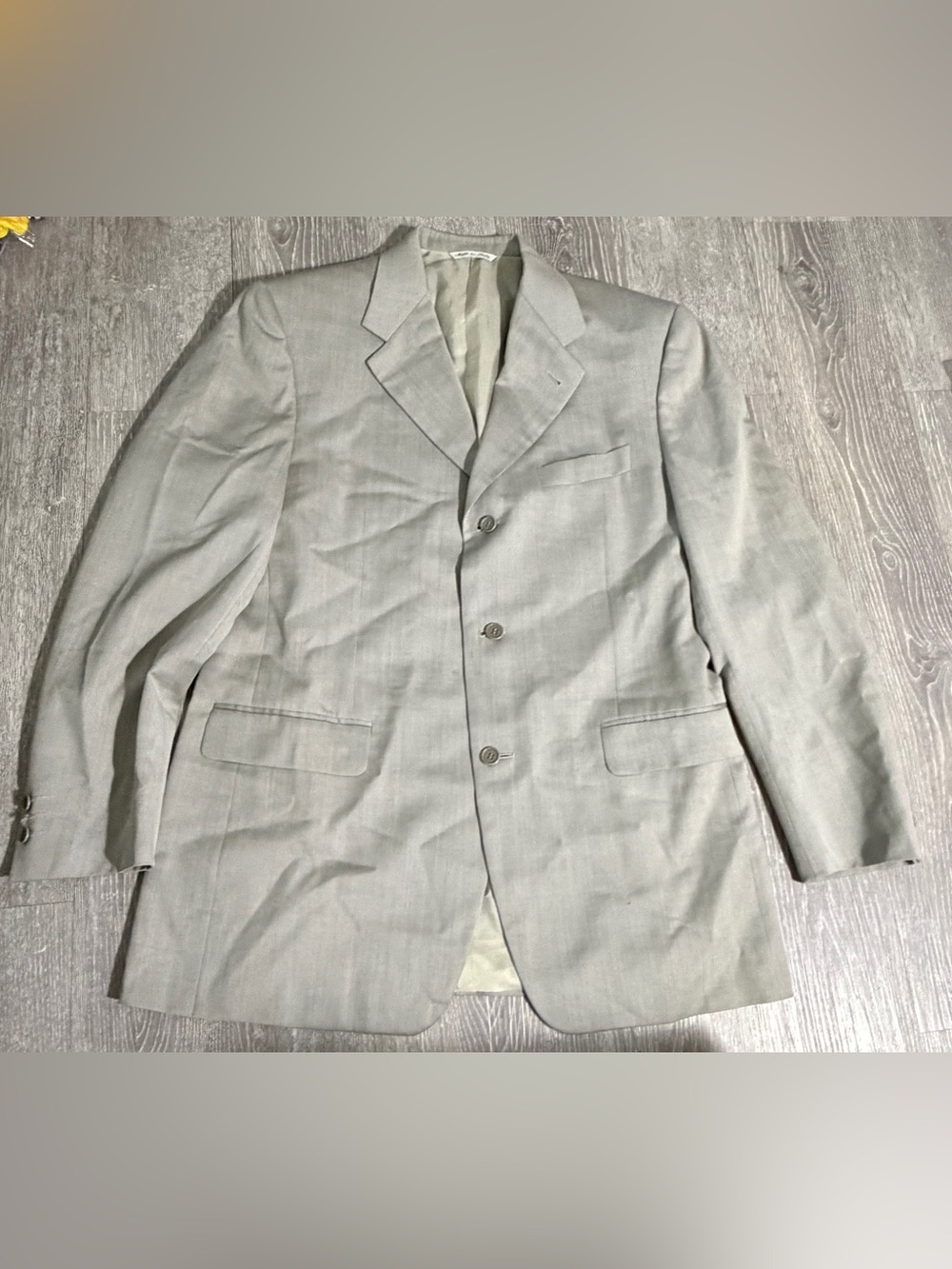 Vintage Bernini Gray 3-Button Blazer Suit Jacket (Made in Italy)